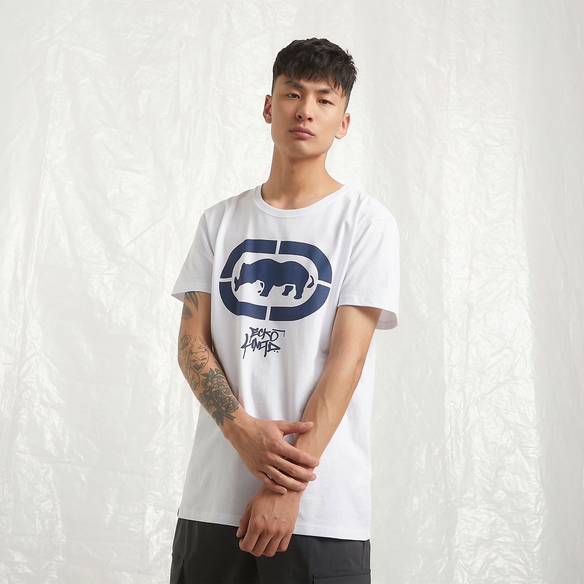 ECKO - Polera Manga Corta Loose Fit Algodón Hombre Ecko