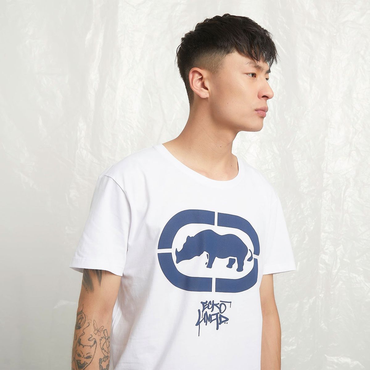 ECKO - Polera Manga Corta Loose Fit Algodón Hombre Ecko