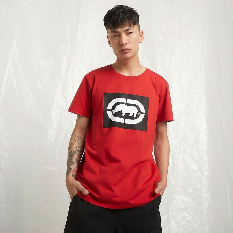ECKO - Polera Manga Corta Loose Fit Algodón Hombre Ecko