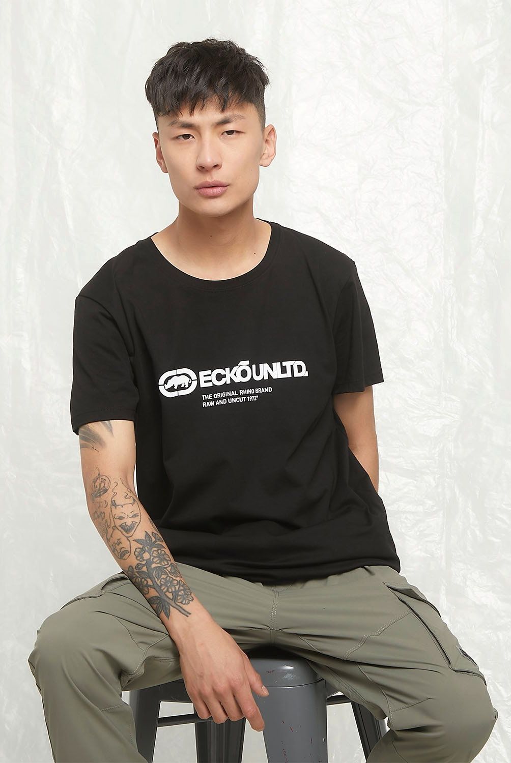 ECKO - Polera Manga Corta Loose Fit Algodón Hombre Ecko