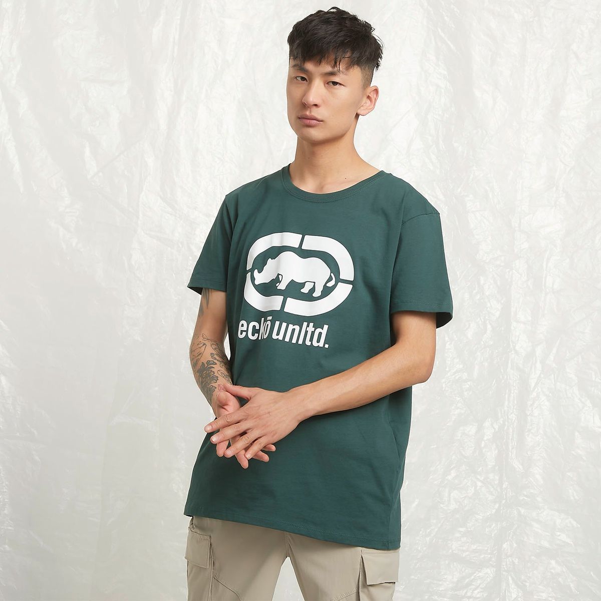 ECKO - Polera Manga Corta Loose Fit Algodón Hombre Ecko