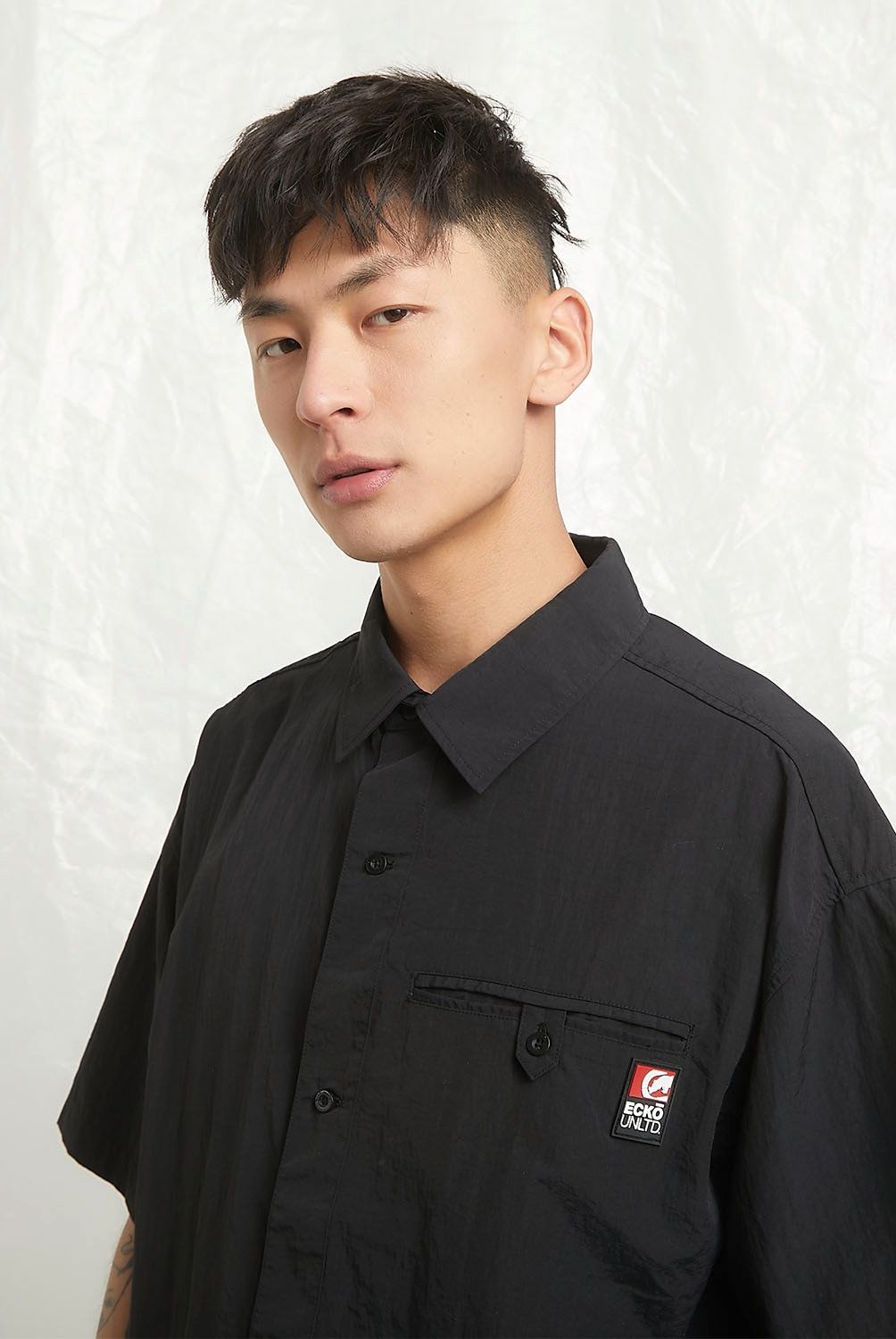 ECKO - Camisa Manga Corta Boxy Fit Hombre Ecko