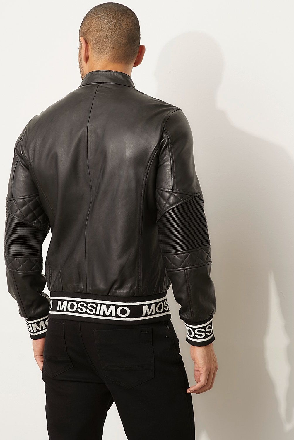 MOSSIMO - Chaqueta De Cuero Hombre Mossimo