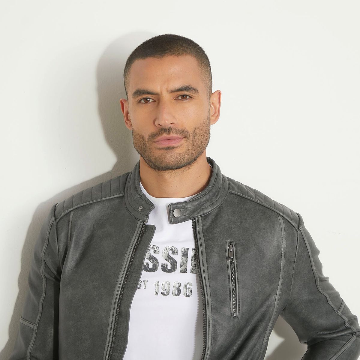 MOSSIMO - Chaqueta Pu Casual Hombre Mossimo