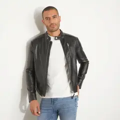 MOSSIMO - Chaqueta Pu Casual Hombre