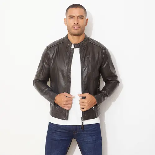 MOSSIMO - Chaqueta Pu Casual Hombre