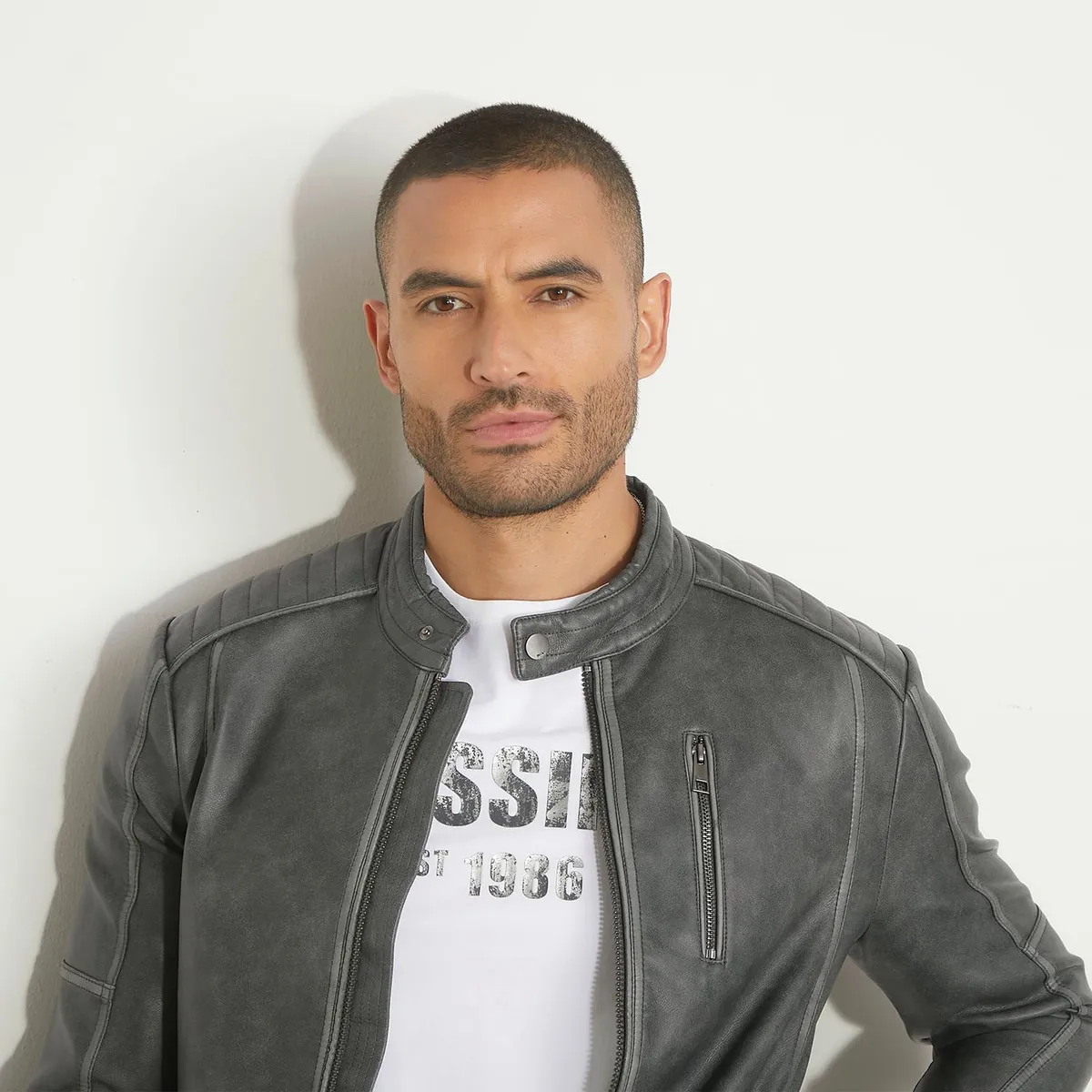 MOSSIMO - Chaqueta Pu Casual Hombre Mossimo