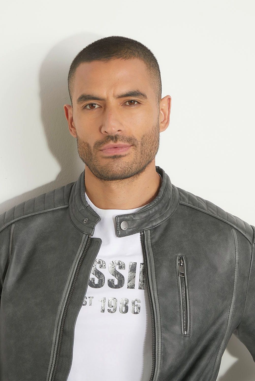MOSSIMO - Chaqueta Pu Casual Hombre Mossimo