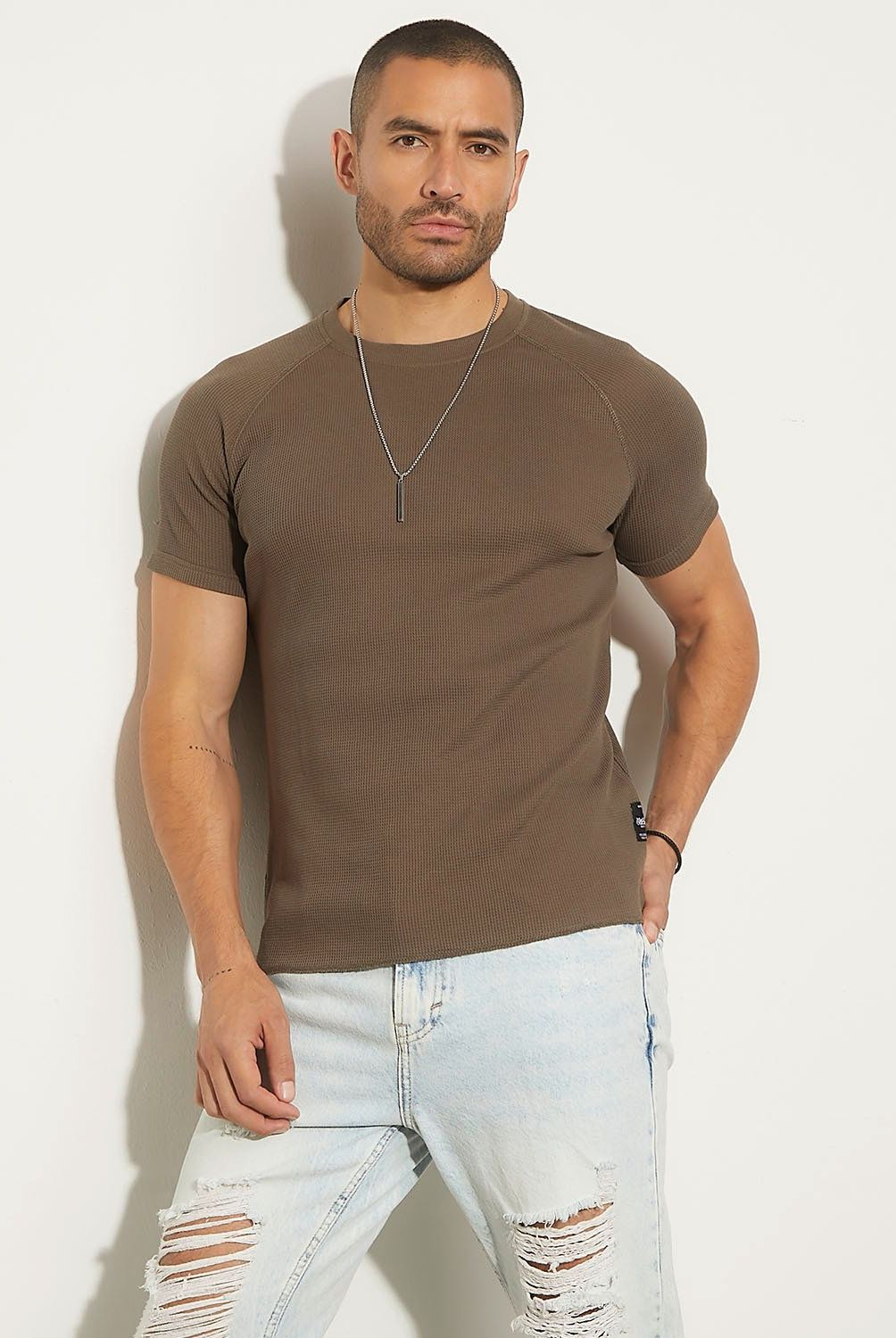 MOSSIMO - Polera Manga Corta Casual Hombre Mossimo