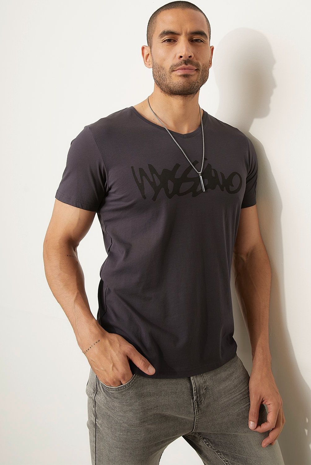 MOSSIMO - Polera Manga Corta Casual Hombre Mossimo