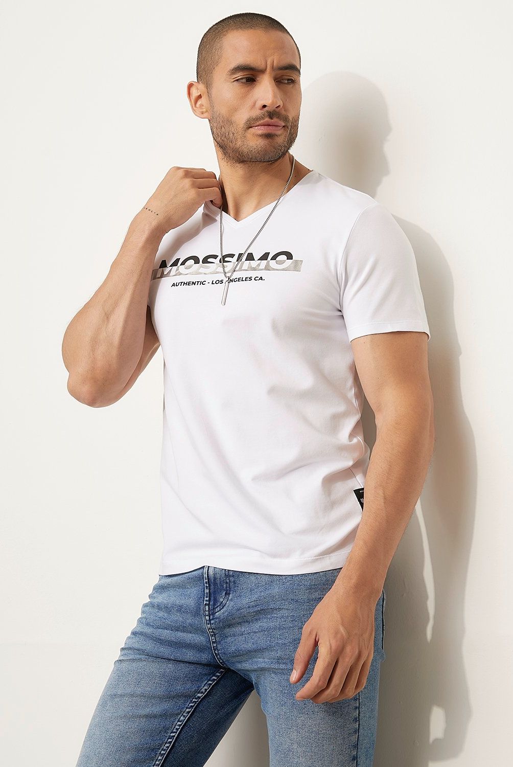 MOSSIMO - Polera Manga Corta Casual Hombre Mossimo