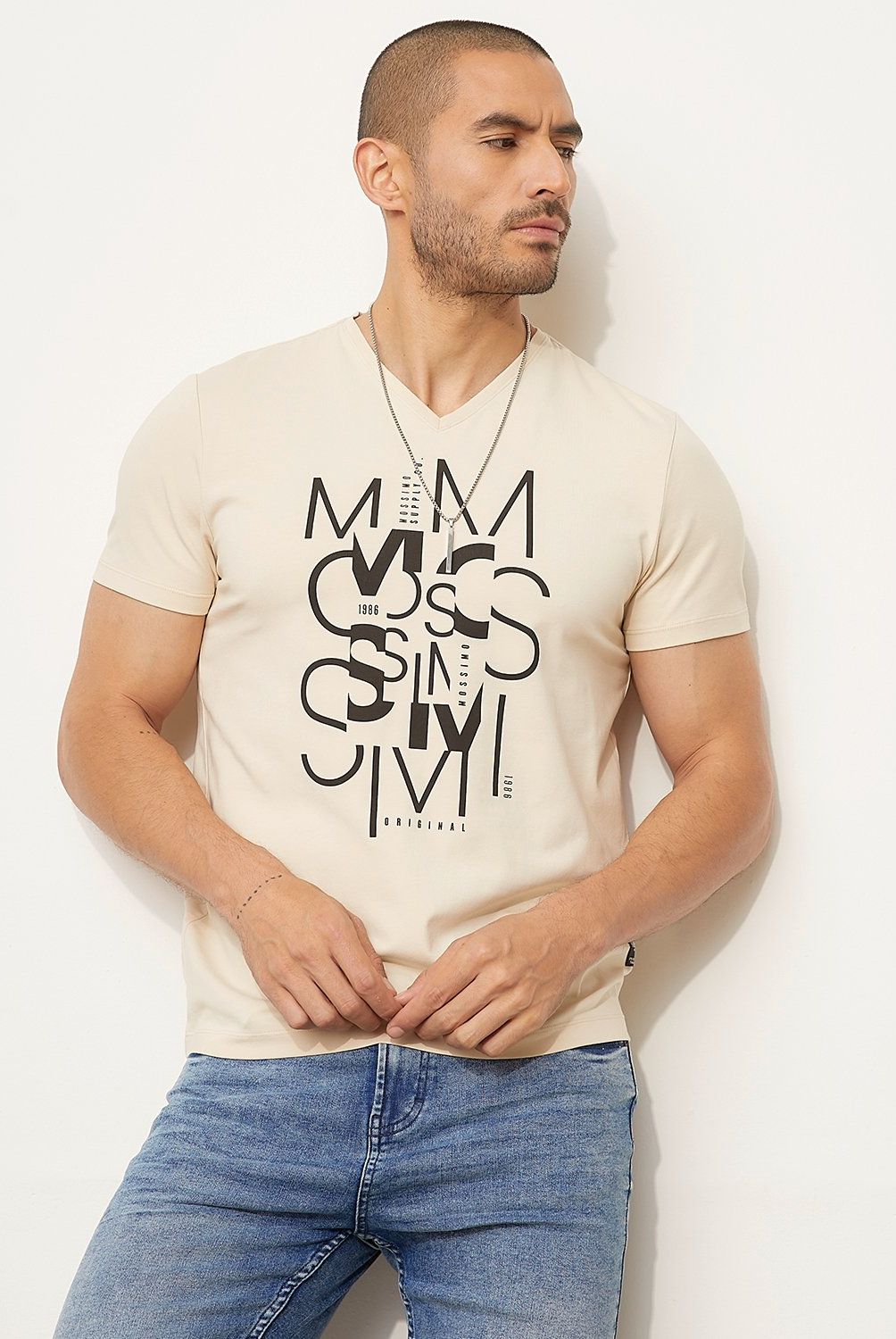 MOSSIMO - Polera Manga Corta Casual Hombre Mossimo