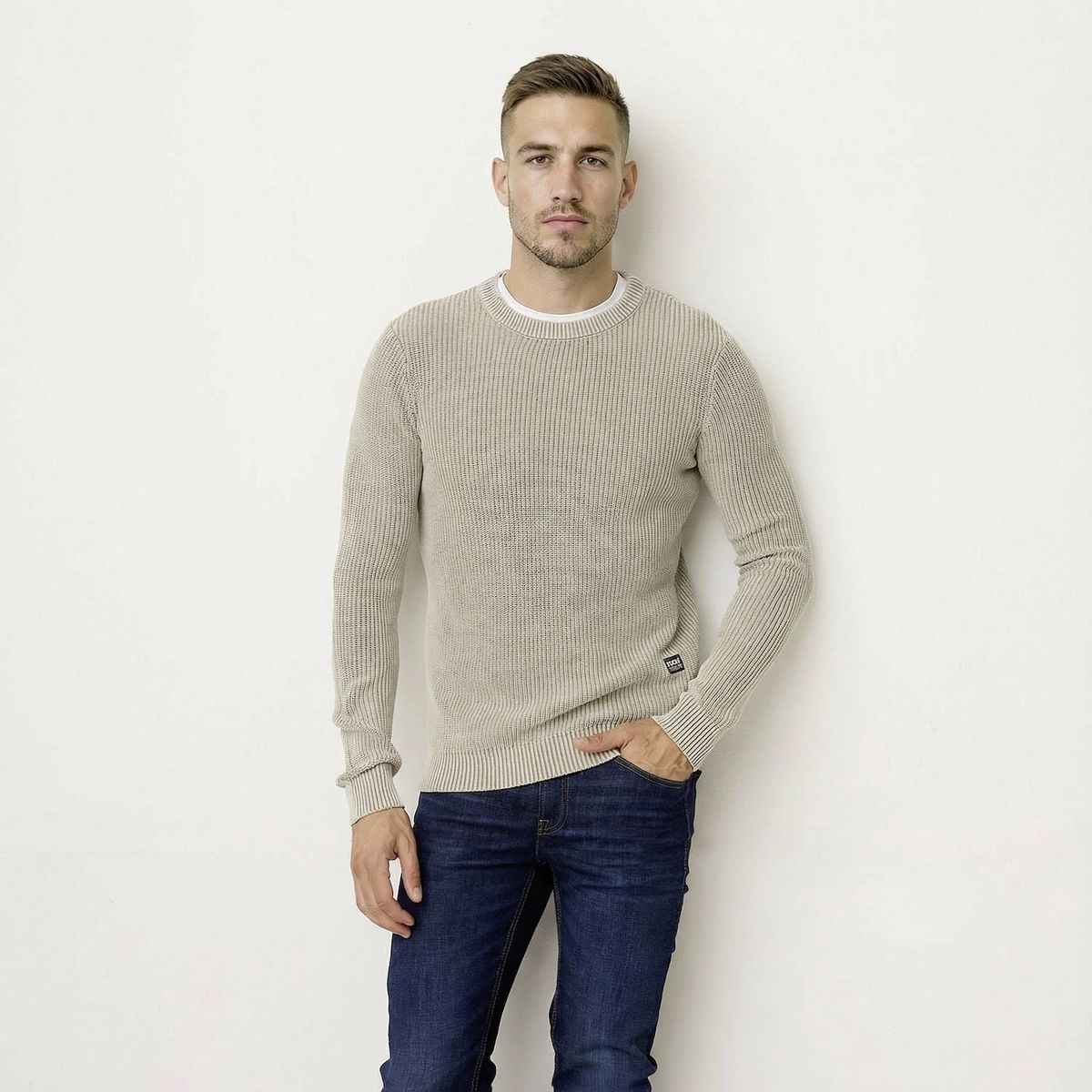 MOSSIMO - Sweater Punto Perlado Hombre Mossimo