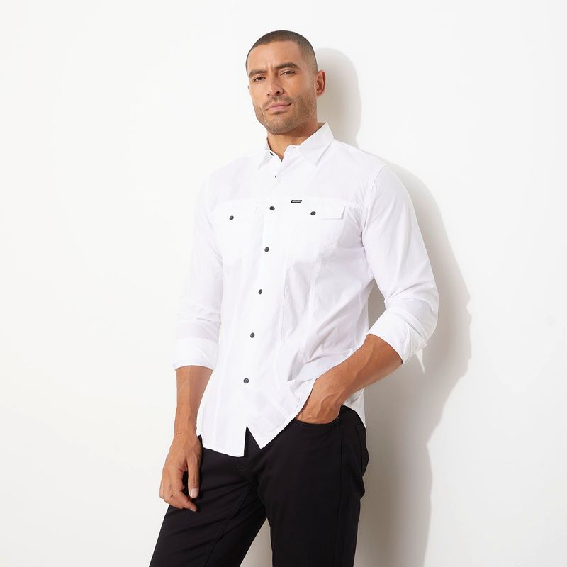 MOSSIMO - Camisa Manga Larga Regular Fit Algodón Hombre Mossimo