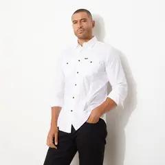 MOSSIMO - Camisa Manga Larga Regular Fit Algodón Hombre