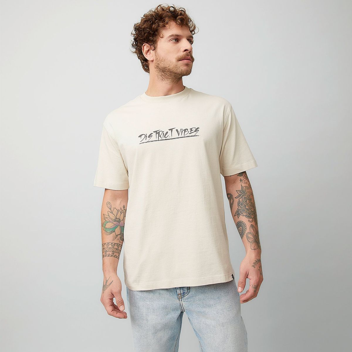 AMERICANINO - Polera Americanino Manga Corta Estampada Algodón Hombre