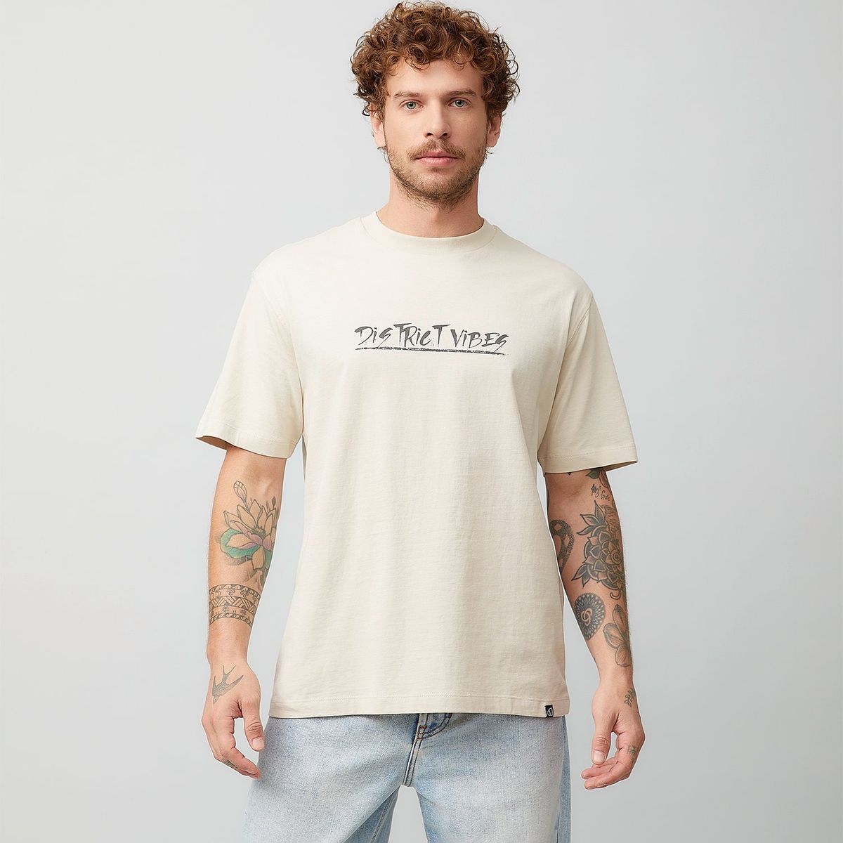 AMERICANINO - Polera Americanino Manga Corta Estampada Algodón Hombre