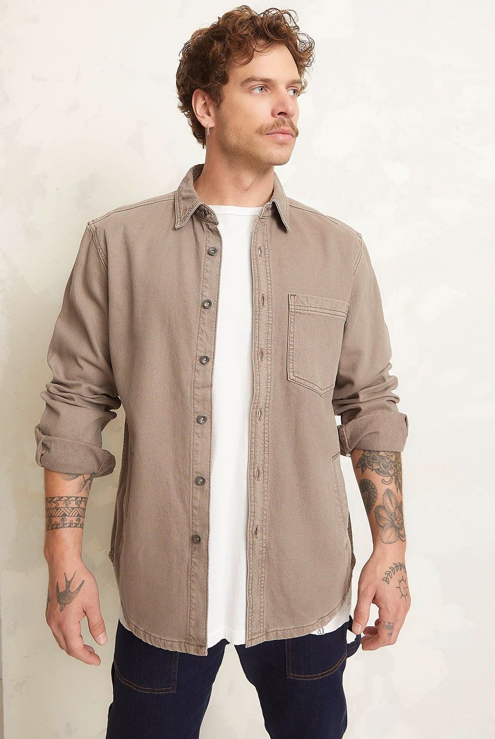 AMERICANINO - Sobrecamisa Casual Hombre Americanino