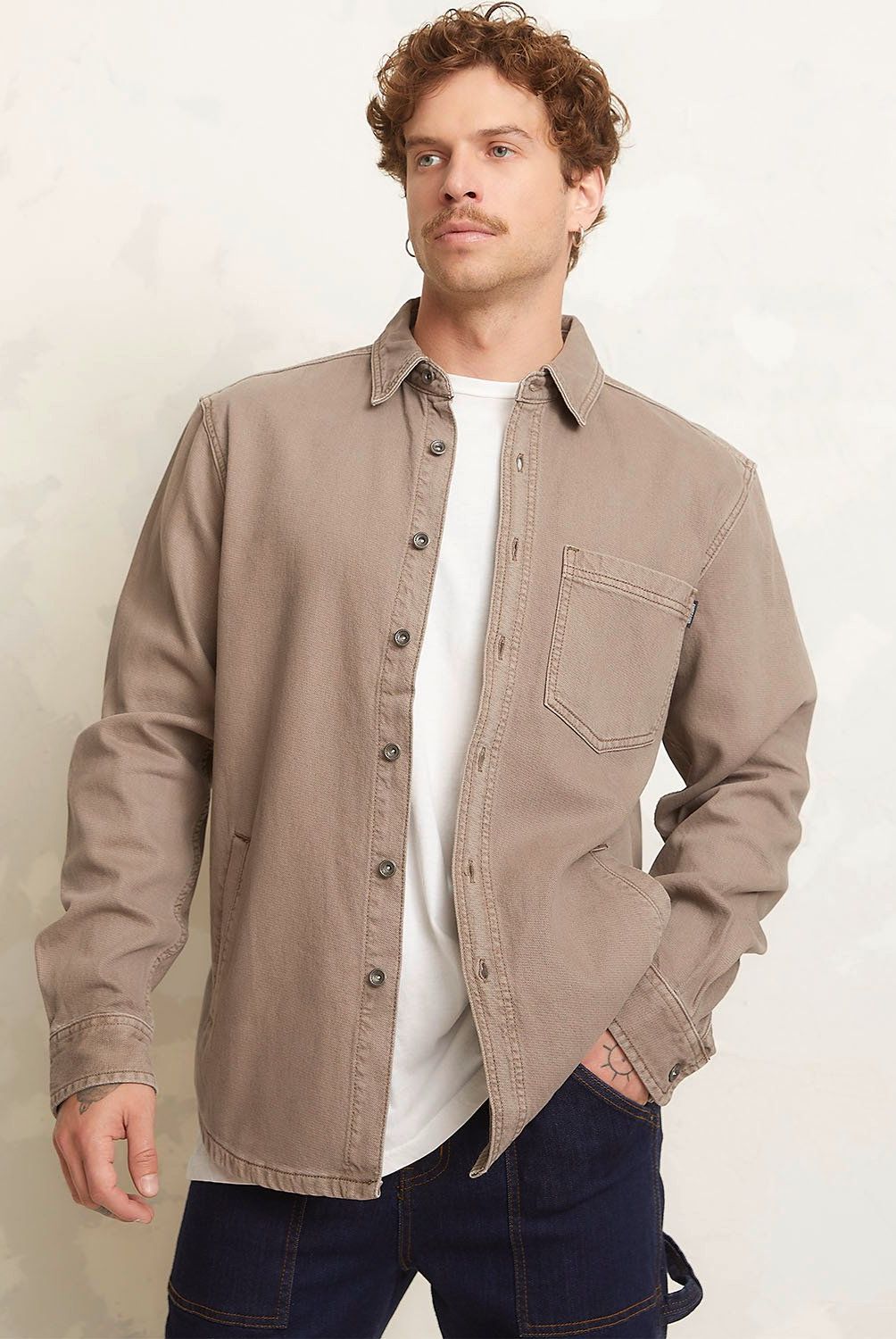 AMERICANINO - Sobrecamisa Casual Hombre Americanino