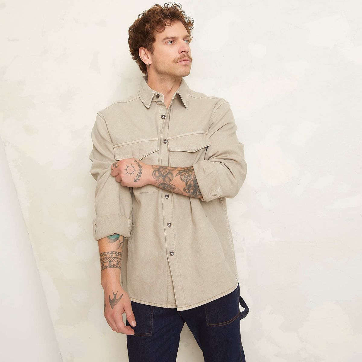 AMERICANINO - Sobrecamisa Americanino Regular Fit Algodón Hombre