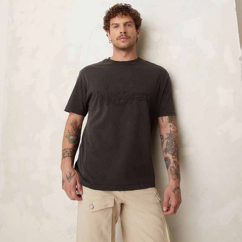 AMERICANINO - Polera Americanino Loose Fit Algodón Manga Corta Hombre