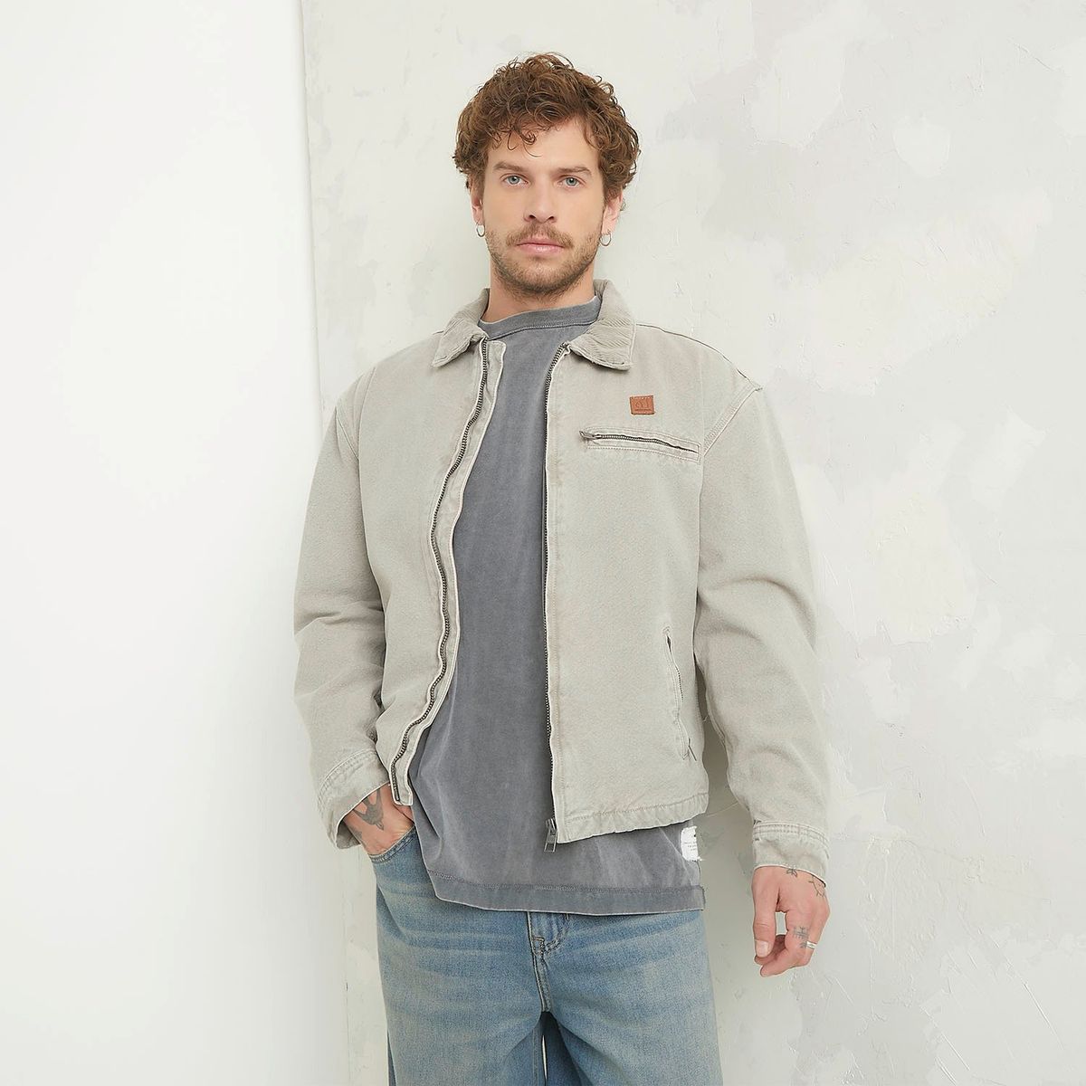 AMERICANINO - Chaqueta Americanino Casual Wax Algodón Hombre Manga Larga