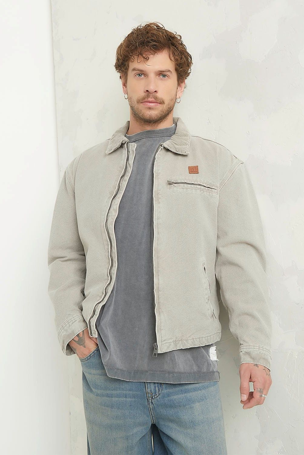 AMERICANINO - Chaqueta Americanino Casual Wax Algodón Hombre Manga Larga