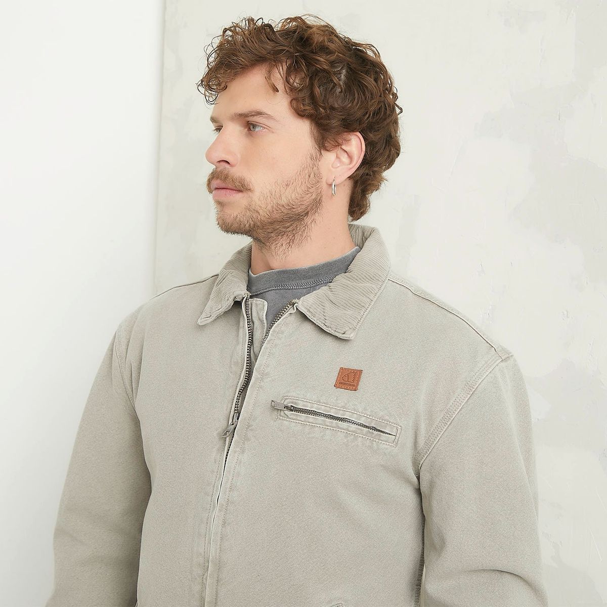 AMERICANINO - Chaqueta Americanino Casual Wax Algodón Hombre Manga Larga