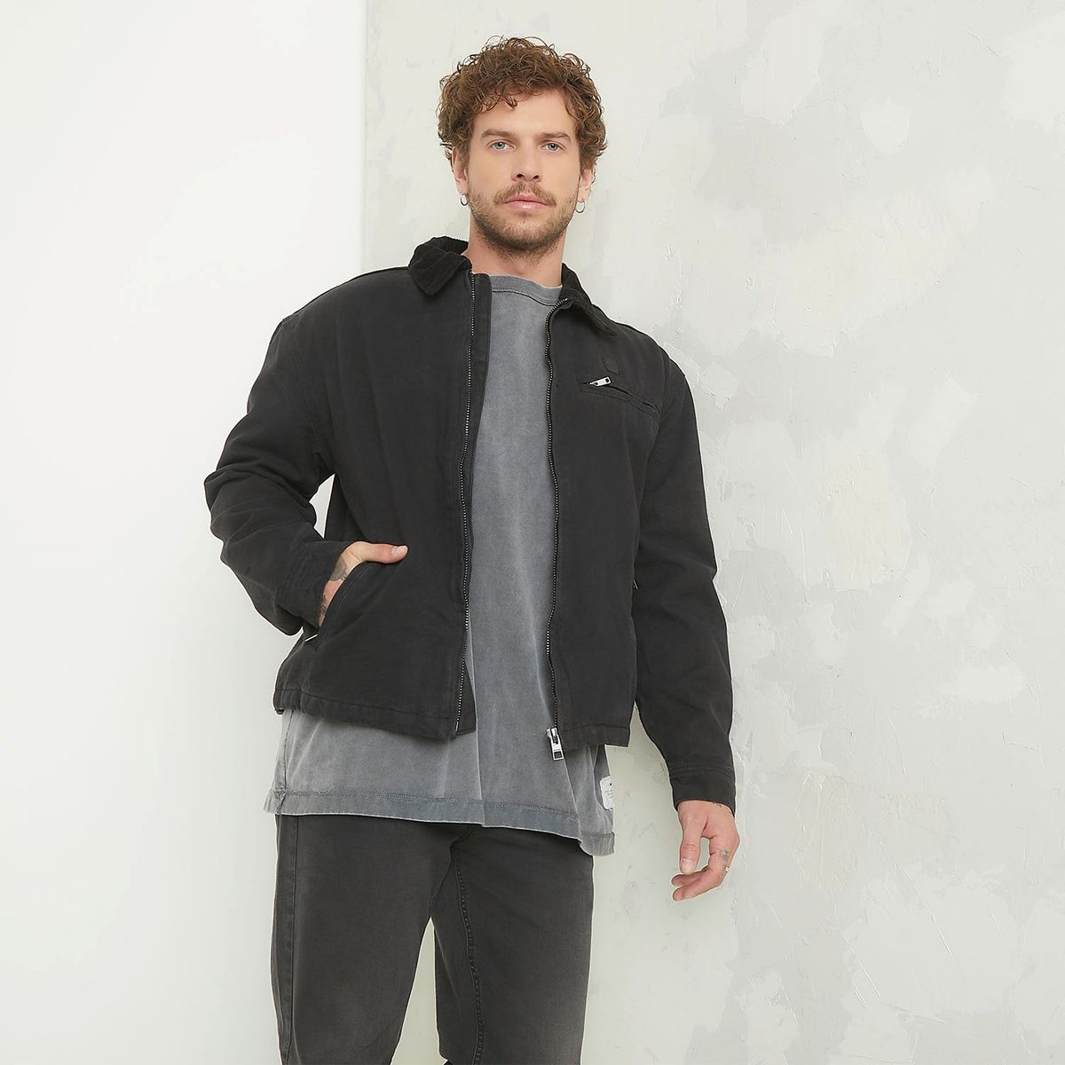 AMERICANINO - Chaqueta Americanino Casual Wax Algodón Hombre Manga Larga