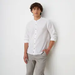 BEARCLIFF - Camisa Manga Larga Mao Regular Fit Hombre