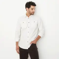 UNIVERSITY CLUB - Camisa Manga Larga Casual Algodón Hombre