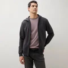 WOLF&HANK - Polerón con Cierre Algodón con Gorro Hombre