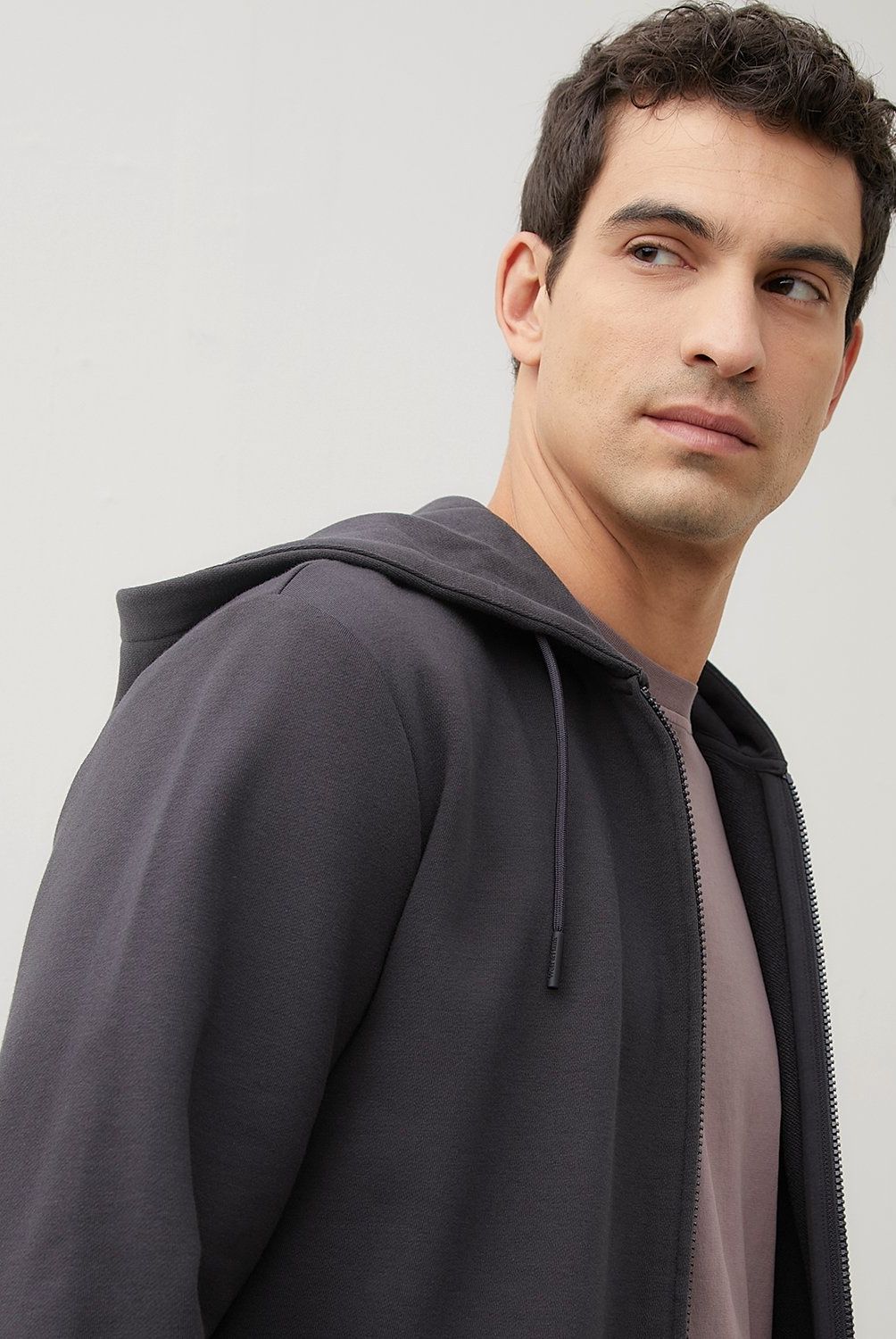 WOLF&HANK - Polerón con Cierre Wolf&Hank Algodón con Gorro Hombre