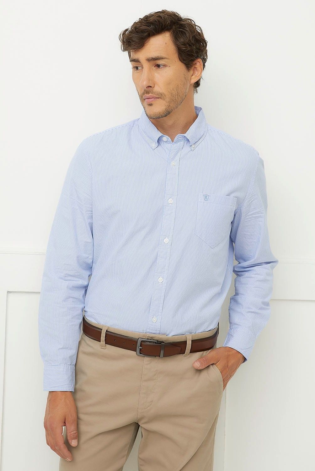 CHRISTIAN LACROIX - Camisa Manga Larga Rayas Regular Fit Hombre Christian Lacroix