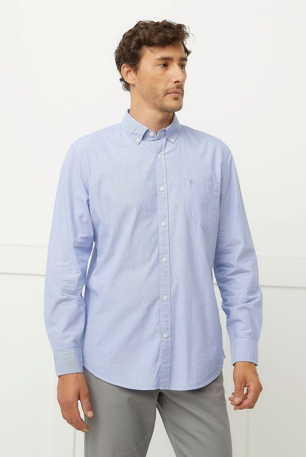 CHRISTIAN LACROIX - Camisa Manga Larga Rayas Regular Fit Hombre Christian Lacroix