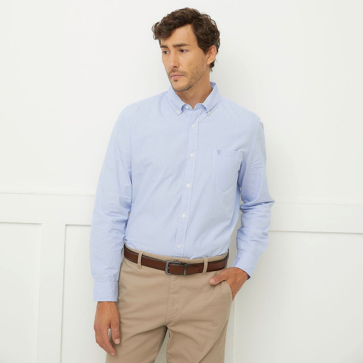 CHRISTIAN LACROIX - Camisa Manga Larga Rayas Regular Fit Hombre Christian Lacroix