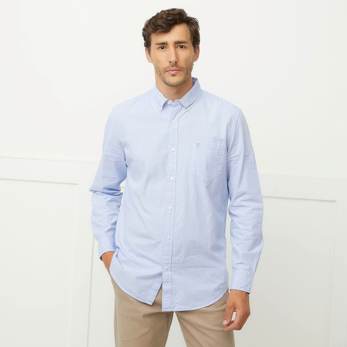 CHRISTIAN LACROIX - Camisa Manga Larga Rayas Regular Fit Hombre Christian Lacroix
