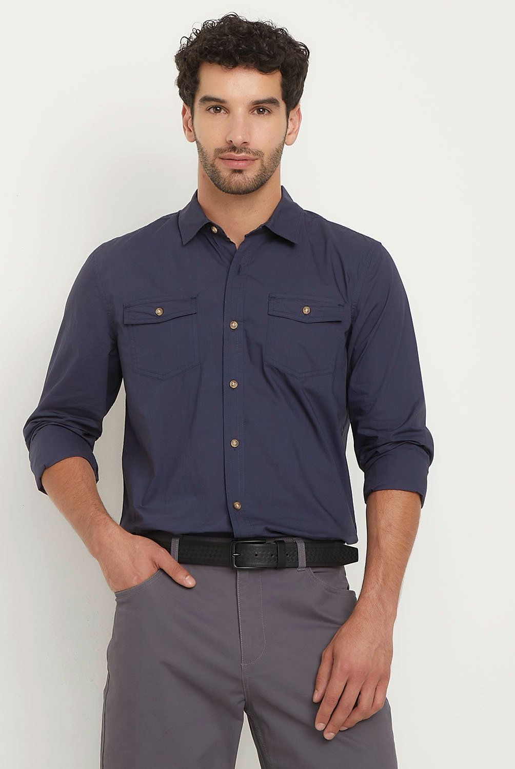 UNIVERSITY CLUB - Camisa Manga Larga University Club Algodón Hombre Regular Fit
