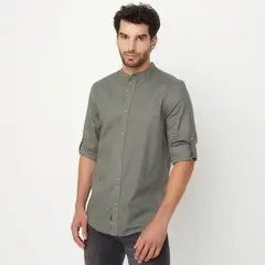 UNIVERSITY CLUB - Camisa Manga Larga Casual Algodón Hombre