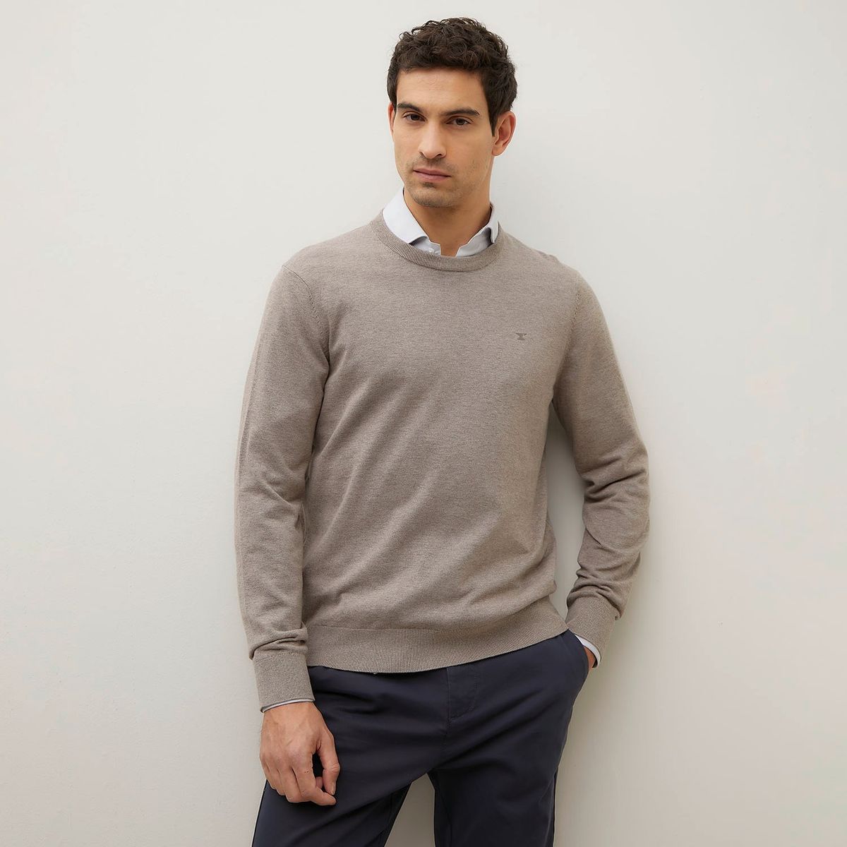 WOLF&HANK - Sweater Algodón Cuello Redondo Wolf&Hank Casual Hombre