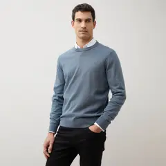 WOLF&HANK - Sweater Algodón Cuello Redondo Casual Hombre