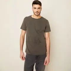BASEMENT - Polera Manga Corta Algodón Hombre Estampada