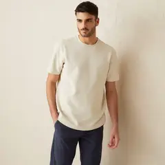 BASEMENT - Polera Manga Corta Relaxed Fit Hombre Casual