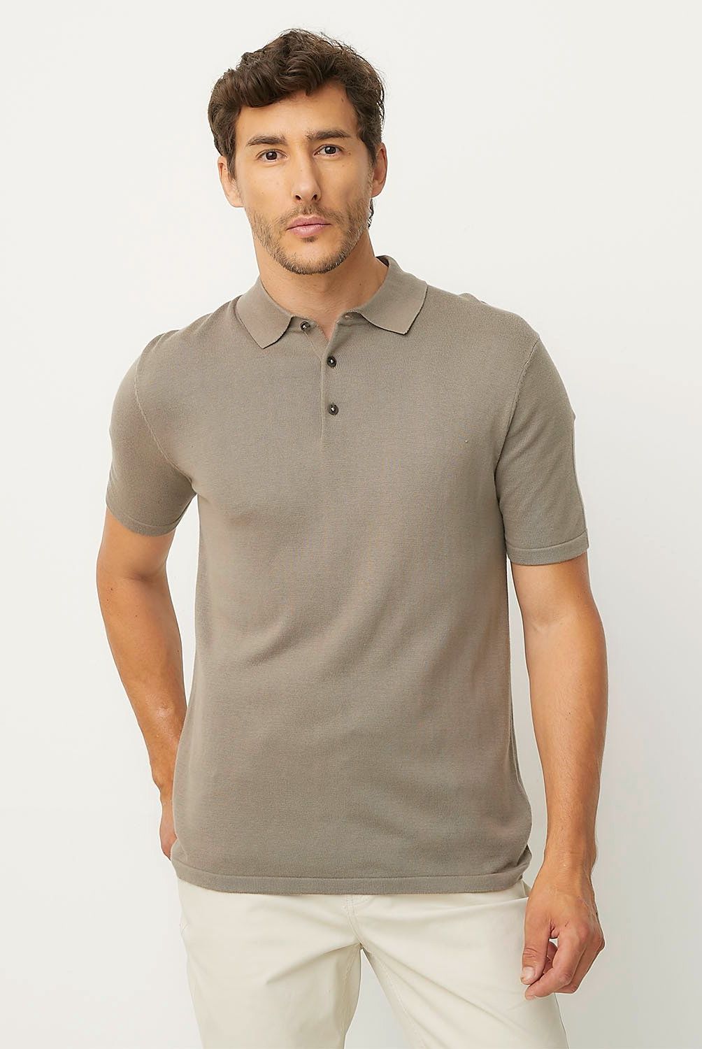 UNIVERSITY CLUB - Polera Piqué Tejida Manga Corta University Club Hombre