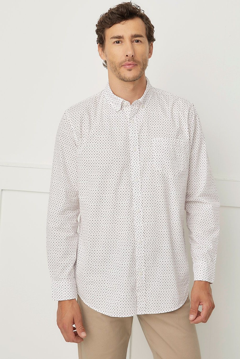 CHRISTIAN LACROIX - Camisa Manga Larga Print Algodón Regular Fit Hombre Christian Lacroix