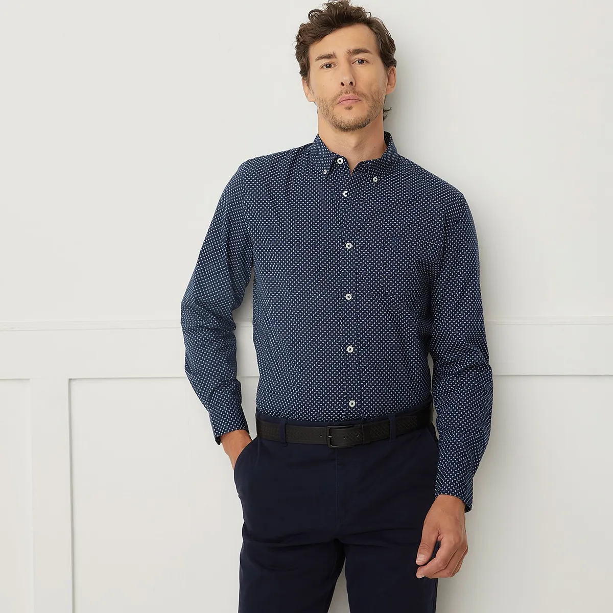 CHRISTIAN LACROIX - Camisa Manga Larga Algodón Hombre Christian Lacroix