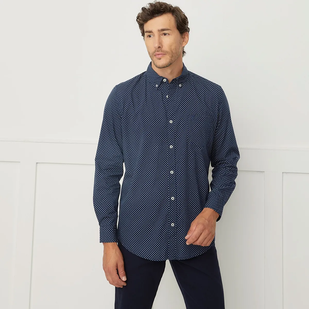 CHRISTIAN LACROIX - Camisa Manga Larga Algodón Hombre Christian Lacroix