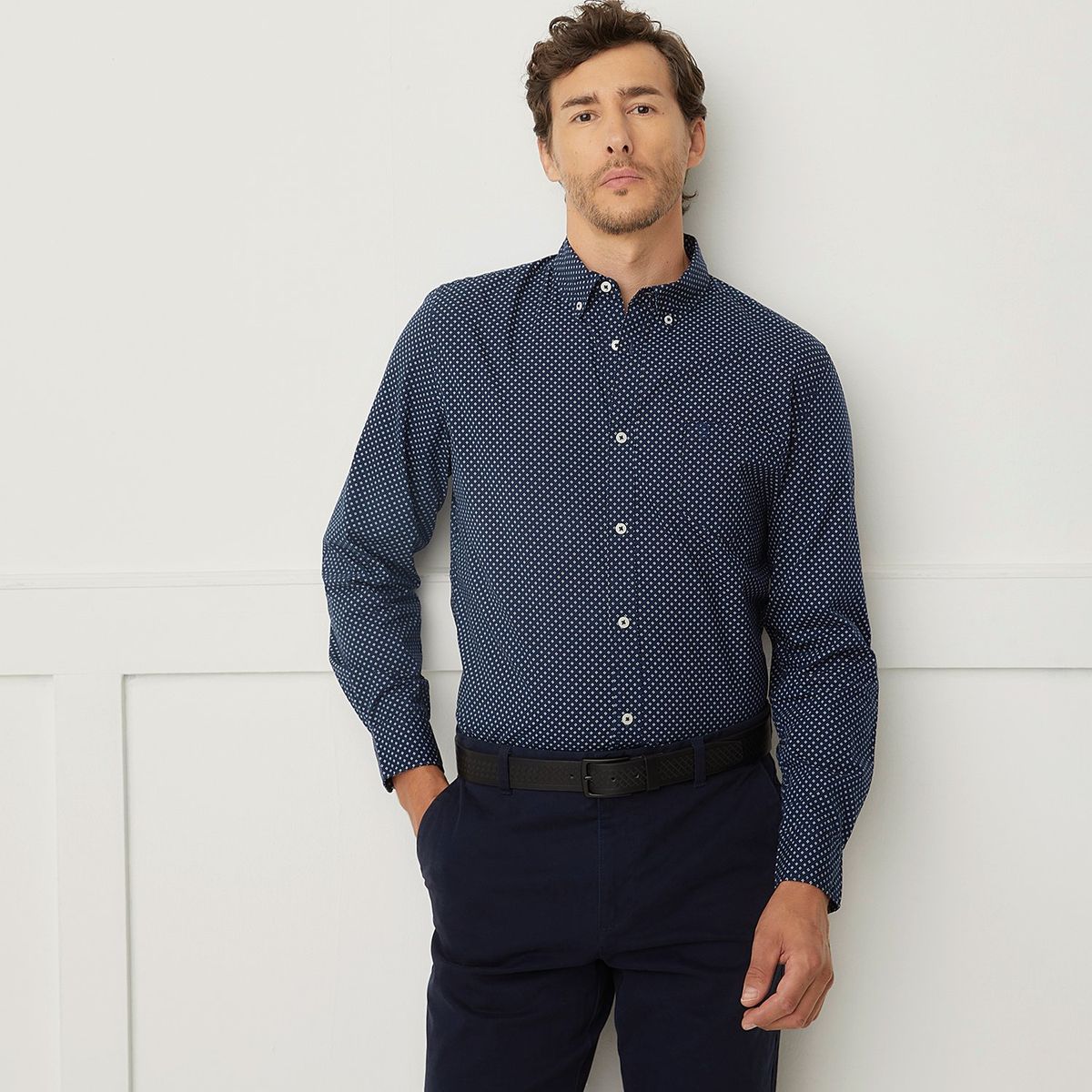 CHRISTIAN LACROIX - Camisa Manga Larga Algodón Hombre Christian Lacroix