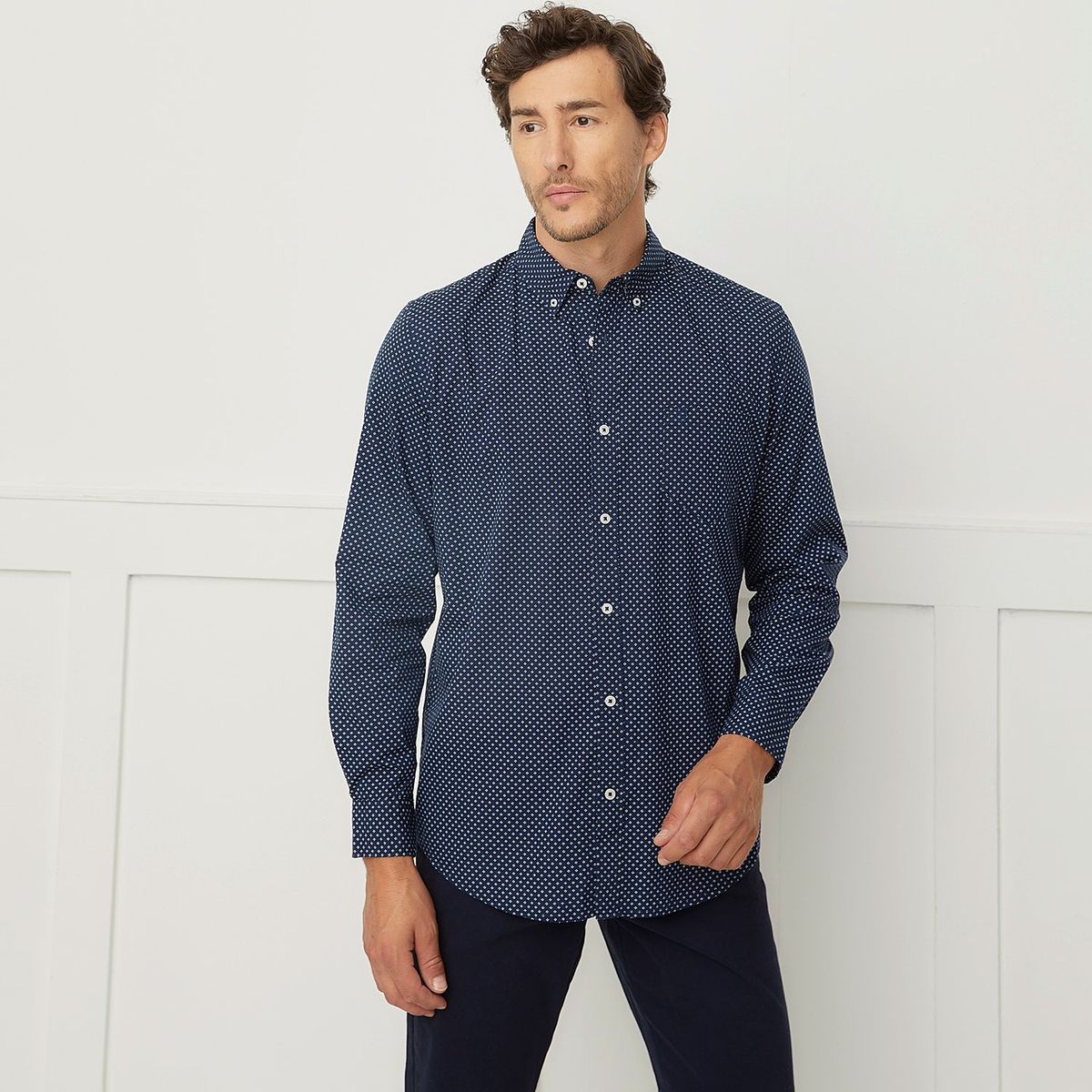 CHRISTIAN LACROIX - Camisa Manga Larga Algodón Hombre Christian Lacroix