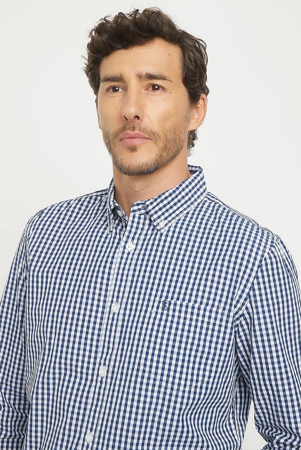 CHRISTIAN LACROIX - Camisa Manga Larga Check Regular Fit Hombre Christian Lacroix